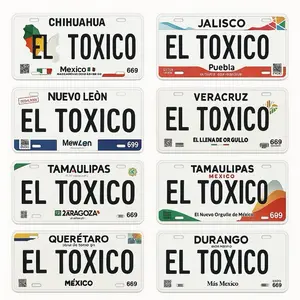 El Toxico Plates Estados de Mexico Card Skin Decal