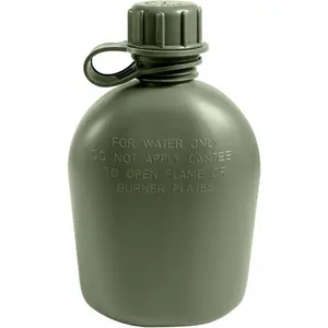 Olive Drab - Genuine GI 3 Piece 1 Quart Canteen - Plastic USA Made