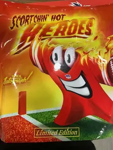 The Real Autograph-Scorching' Hot Heroes Football Jersey Break PYT 5