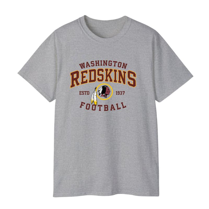 Washington Redskins ESTD 1937 T-Shirt, Vintage Football Established Tee, Retro Team History Shirt, Classic Washington Fan Tee, Sportswear Streetwear Top for Men & Women