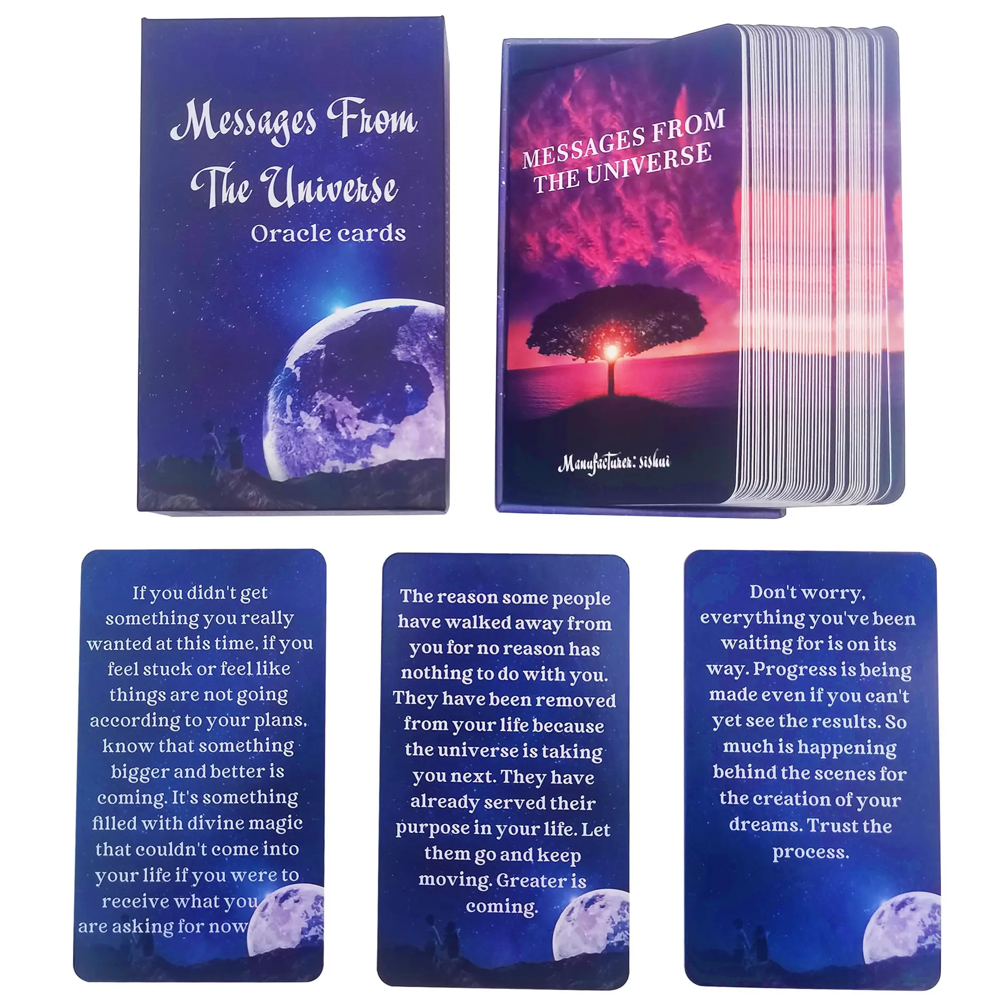 Messages from the Universe Oracle Cards, 1 Box Love, Finance, Career, Spiritual Advice Oracle Deck, Help You Find Strength When You Are Down, Tarot Ca