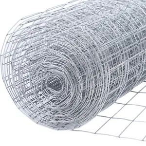 14 Gauge 4×50ft Galvanized Welded Wire Fence, 2" x 4" Mesh Opening for Vegetables, Garden Fruits & Animals Enclosure