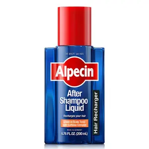 Alpecin After Shampoo Liquid - Topical Solution for Thinning Hair I Promotes Natural Hair Growth I Sulfate Free with Concentrated Caffeine, 6.76 floz Pack of 1