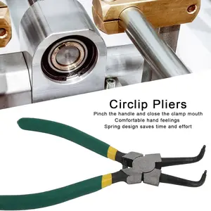 4pcs Snap Ring Pliers Set, 7 Inch Internal/external Circlip Pliers Kit, Straight/bent Tips, &, Ideal for C-Type Clips Removal