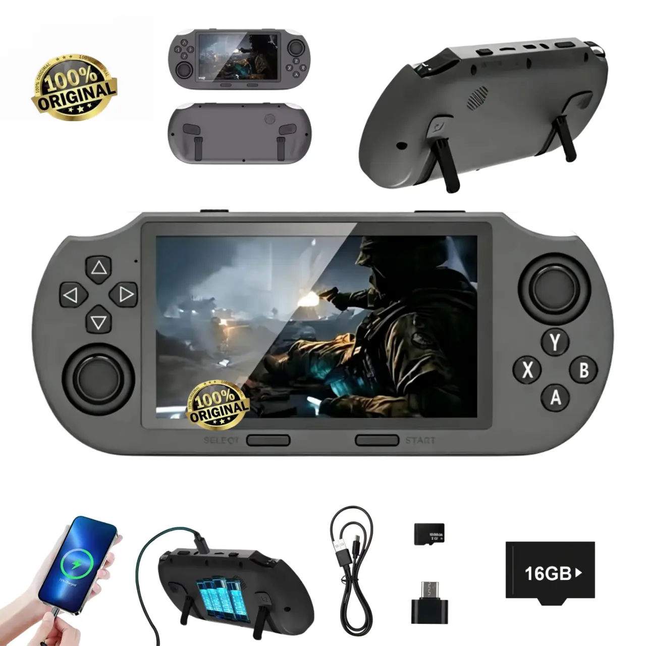 The SF3000 Portable Retro Handheld Game Console features a 4.5-inch screen with over 20,000 classic games. It includes 14 emulators, 14 built-in emulators, 14 IPS ... This emulator supports ebook/music/video playback and emergency phone charging.