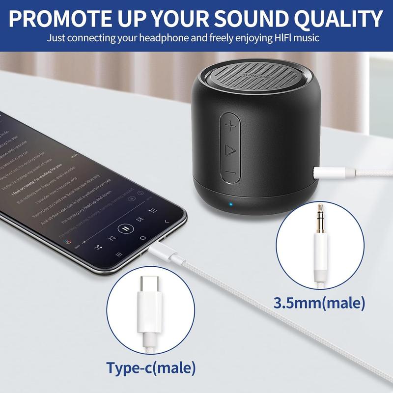 Aux to USB C  6.6 ft, USB C to 3.5mm Audio Aux Jack  Type C to 3.5mm Headphone  Stereo Cord Compatible with  16 15/15Plus/Pro/Pro Max, Galaxy S24 S23 iPad Pro Air Pixel