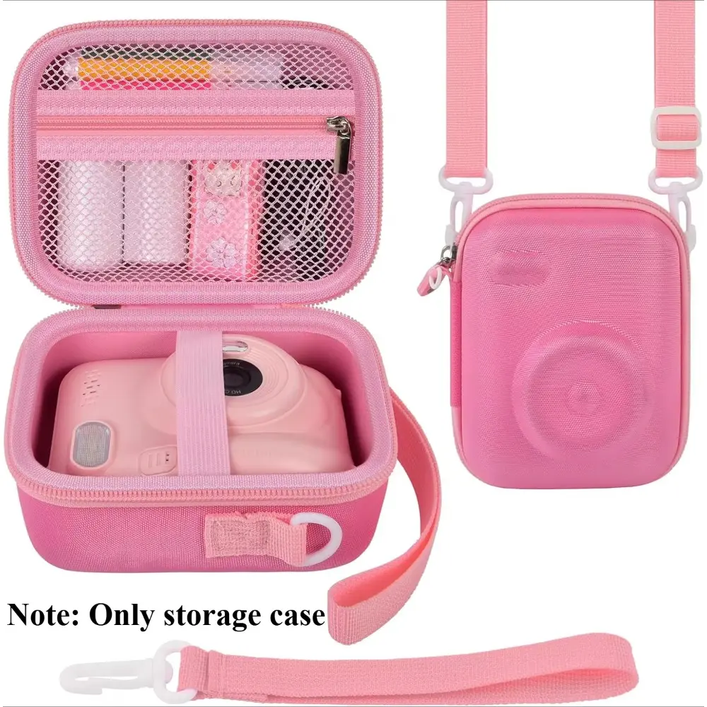 Instant Print Camera Case Compatible with Gofunly Camera, Digital Camera Bag for Esoxoffore/for LETSHAHA/for JPVERLY/for Hangrui, Storage for Printer Paper and 32GB SD Card, Camera Accessories -  (Box Only)