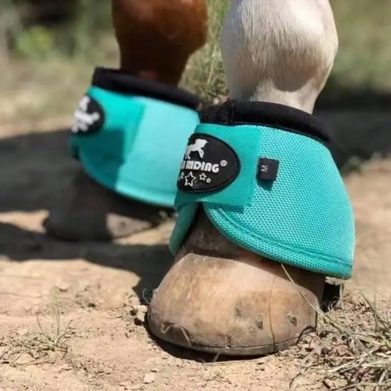TGW RIDING 2520D Horse Bell Boots No-Turn Horse Bell Boots, Equine Ballistic Hoof Overreach Bell Boot, Pair