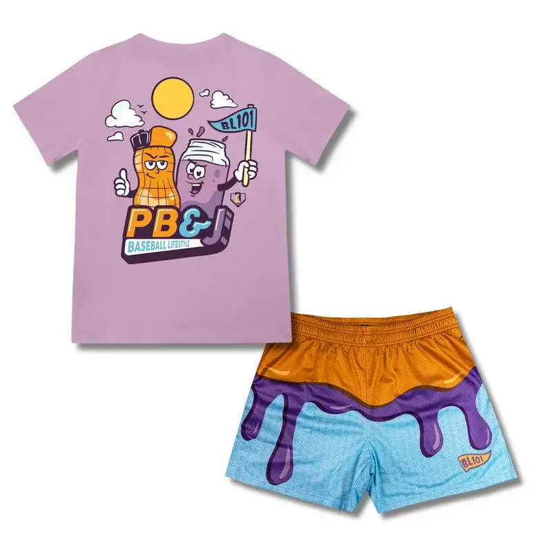 Baseball Lifestyle 101 Lemonade Splash Tee & Short