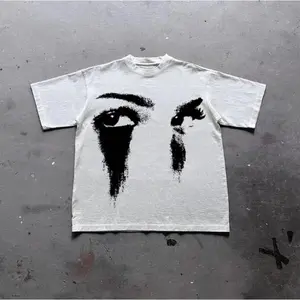 Vintage Portrait Graphic Print Cotton Casual T-Shirt, Y2k Shirt, Unisex T-Shirt, Gift For Men Women