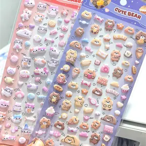 3D Embossed Foam Stickers, Bear Series Nose Stickers, Phone Case Decorations, Water Cup Toys, Fashion Gifts, Party Supplies
