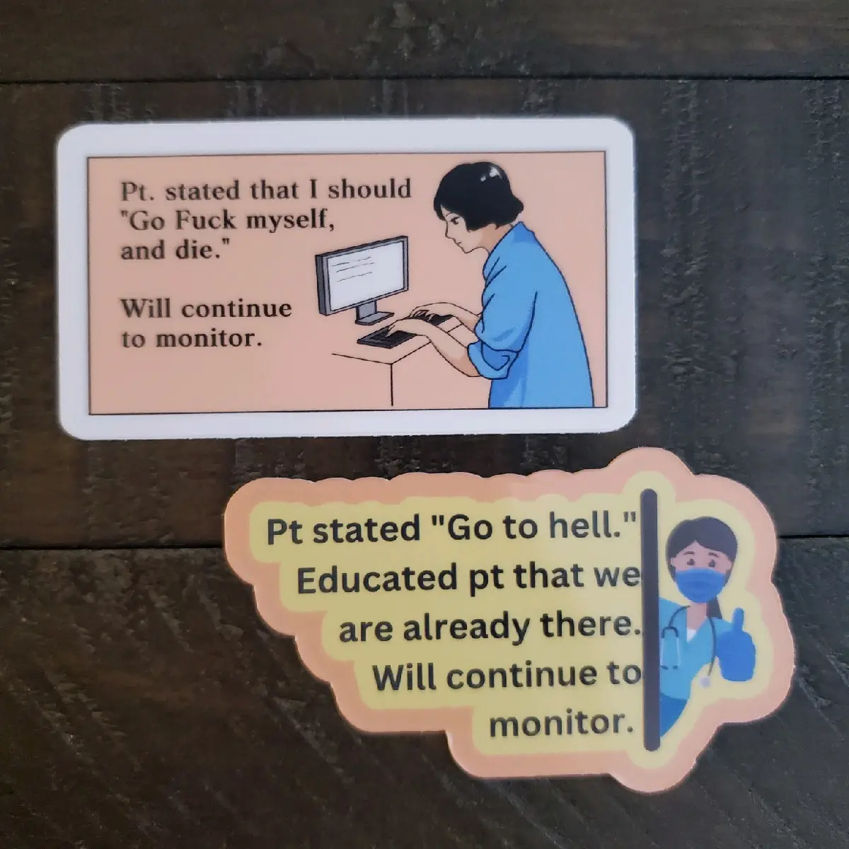 nurse sticker, funny nurse meme sticker