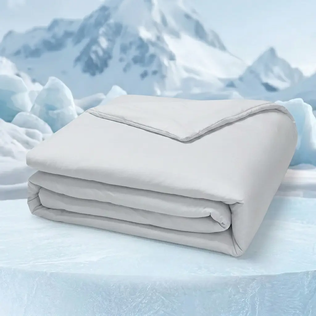 O'Breeze Queen & Cal King Microfiber-Nylon Quilt - Lightweight Breathable Bedspread, Silky Cool-to-Touch Comforter, Soft Warm Bedding, Machine Washable Quilted, Wrinkle-Resistant All-Season Bedding for Hot Sleepers