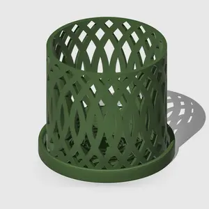 Veritas Orchid Plant Pot with Drip Tray for Home and Garden