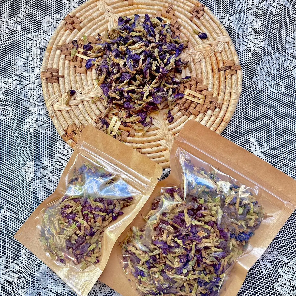 Butterfly Pea Flowers Organic - Herbal Tea Beverage Taffy