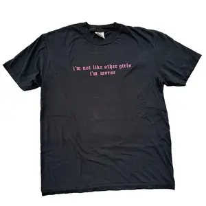 ( T-shirt ) I'm Not Like Other Girls I'm Worse - Embroidered Comfort Color TEE, Alt Fashion, Alternative, Shirt For Gamer