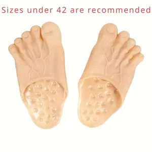 Funny Toe Slippers for Halloween Costume Party, Footwear Role Play Photo Props, Larp Event Accessories, Ideal Christmas Gift Idea