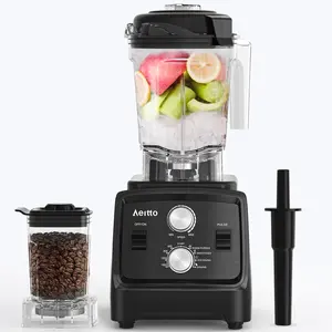 Aeitto Blender, Blenders for Kitchen with 1800W Motor, 68Oz. Large Capacity, 2-in-1 Blender & Grinder Combo, BPA-Free Countertop Professional Blender for Smoothies, Ice Crush, Frozen Drinks