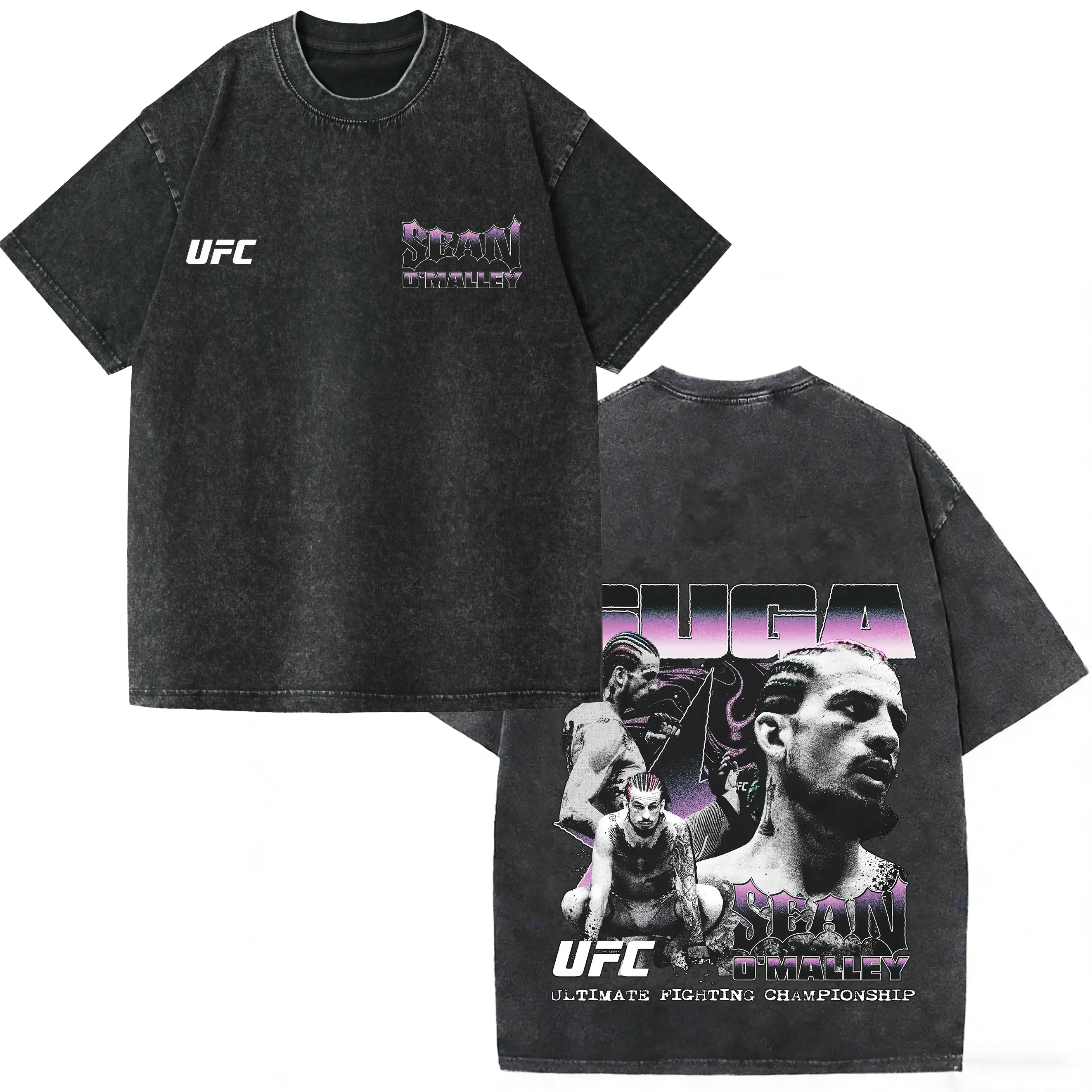 Sean O'Malley Graphic Tee, Sugar Sean Vintage UFC, MMA Graphic Tee, UFC MMA Shirt, Gym Wear, Gift for Fighters, Sports Apparel Top Breathable