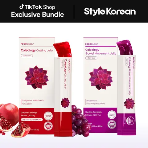 [FOODOLOGY] Cutting & Bowl Movement Jelly Sticks Duo Set for Daily Gut Wellness, Dietary Fiber Supplement