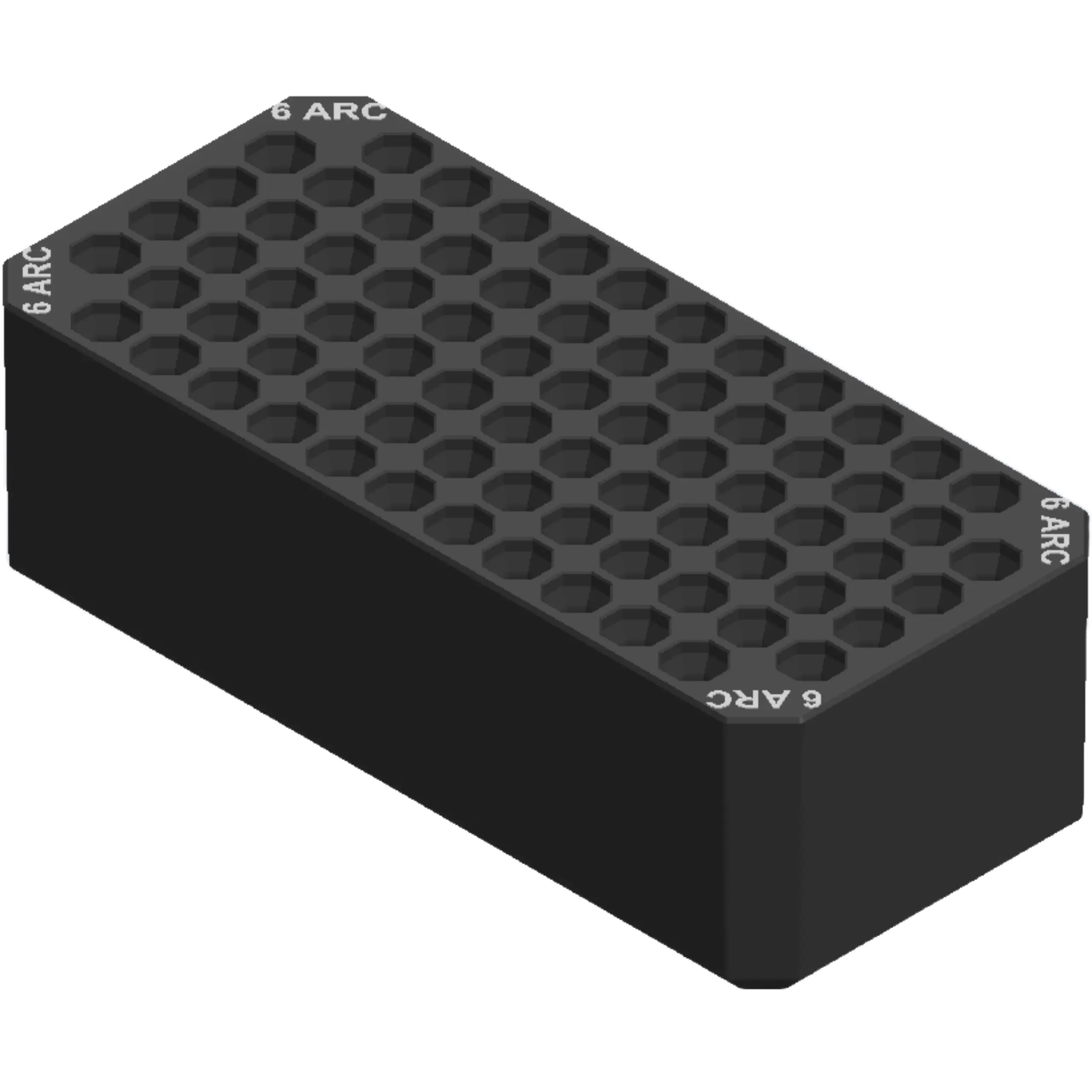 LARGE TRAY 6MM ARC WHITE