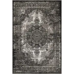 Nourison Home Aria AR005 Charcoal Traditional Power-loomed Rug