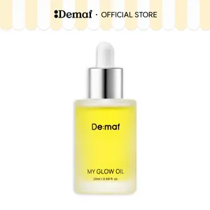 [De:maf Official] My Glow Oil 0.68 fl. oz. (20ml) | 100% Natural Glow-Boosting | Hydrating Jojoba Oil | Refined Pores for Oily Skin