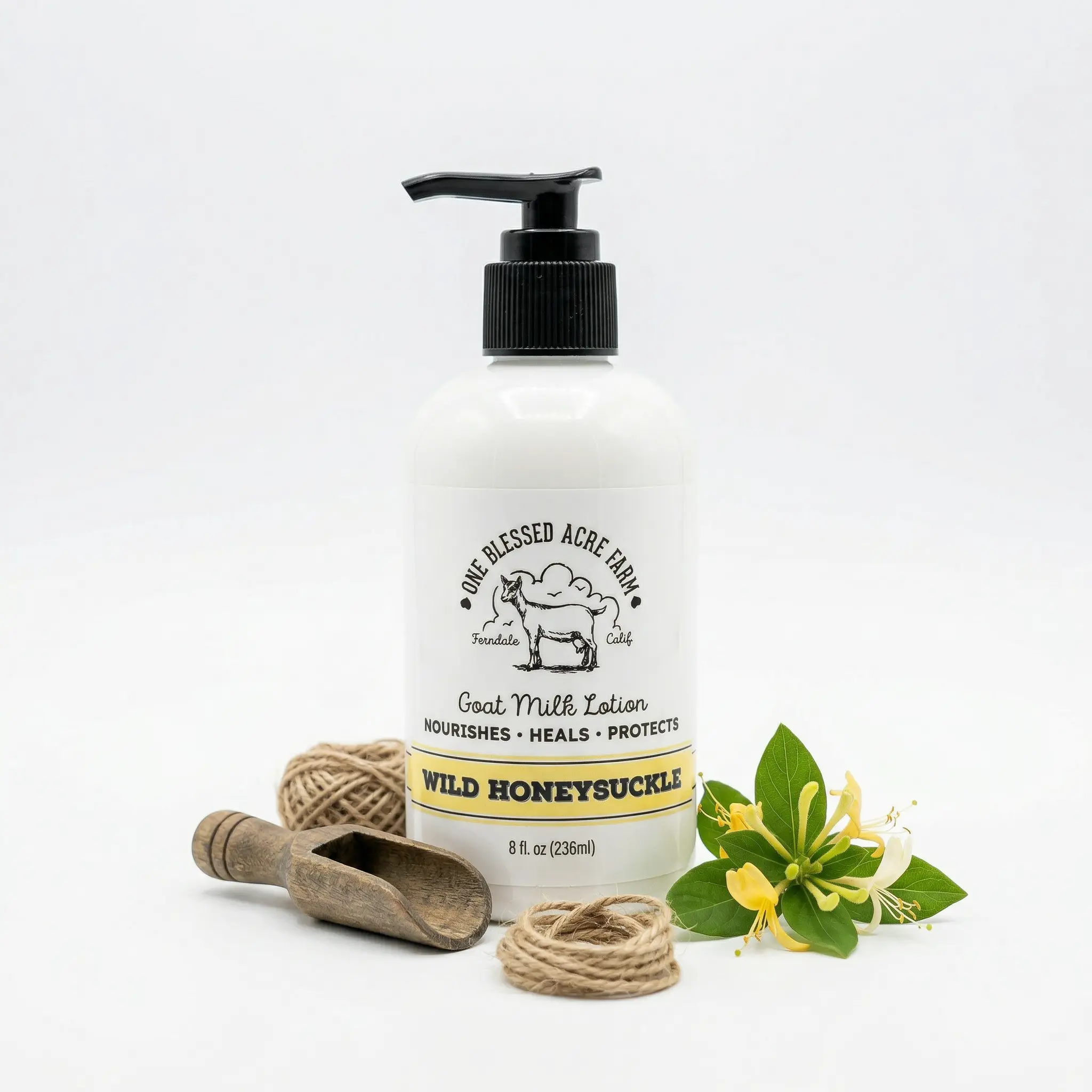 Almond Oatmeal Goat Milk Lotion – 8 oz Hydrating Handcrafted Body Cream, All-Natural Moisturizer, Single Item Deeply Moisturizing Nourishing Hydrating Moisturizing