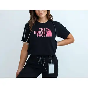 Stylish Nurse Face Shirt Perfect For Registered Nurses Nursing Students And Healthcare Professionals