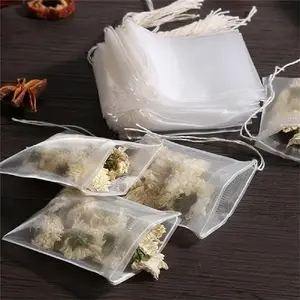 Tea Filter Bags for Loose Leaf Tea,100Pcs Drawstring Empty Tea Infuser Empty Unbleached Strainer Filter Bags ECO Friendly Tea/Herb Brew Bags Loose Leaf Tea Infuser Natural Tea Filter Bags   Tea Bags