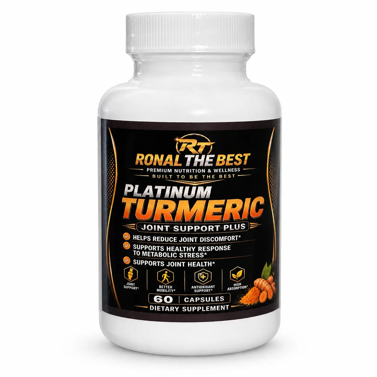 RONALTHEBEST Platinum Turmeric Joint Support Plus – 60 Capsules