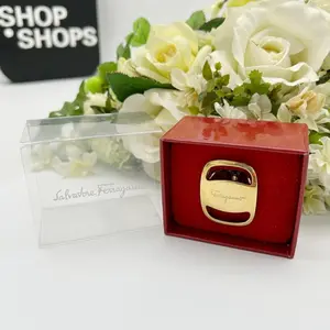 Pre-owned SALVATORE FERRAGAMO As Shown Shoulder Bags Vintage Scarf Ring RS2207297