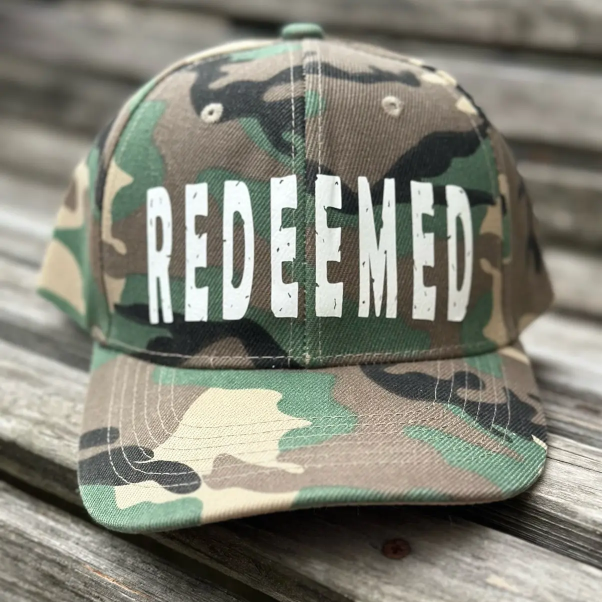 REDEEMED Camo hat
