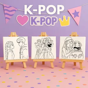 Personalized Huntrix Coloring Canvas | Kids Birthday Activity | Anime Party Supplies