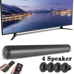 Wireless Surround Sound Bar System Bluetooth Subwoofer 4 Speaker TV Home Theater Remote Control Wireless Surround Sound Bar System Bluetooth Subwoofer 4 Speaker TV Home Theater Remote Control