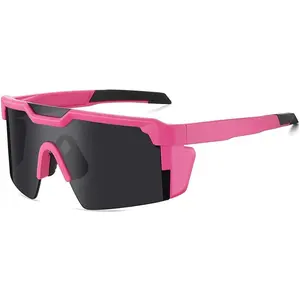 Polarized UV400 Sports Sunglasses for Men & Women PC Lens Anti-slip Scratch-resistant Waterproof Anti-fog Ultra-lightweight Ideal for Cycling Running Outdoor Activities