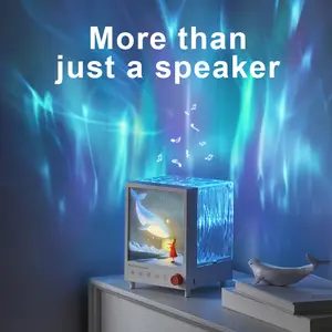 Create a Romantic Ambiance: Multi-Functional Aurora Projector with Audio Bluetooth Speaker and White Noise Machine, 7 Color Northern Lights Effect with Natural Sounds, Dimmable Mood Light for Bedroom Sleep Aid, Birthday Gift for Couples, girls and Teens