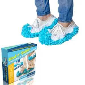 Swipe Mopping Slippers. Walk and Mop Shoe Covers Slippers for Easy Floor Cleaning for Home, Kitchen, Office. Great for Wood, Tile, Laminate Flooring and More