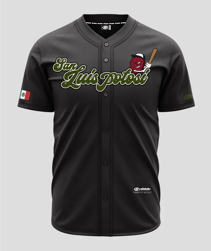San Luis Potosí Jersey 2.0 - Unisex Short Sleeve Jersey for Men - Breathable Fabric, Fitted Design, Comfortable Fit, Baseball & Softball Size
