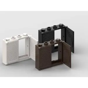 *Window Frame 1 x 4 x 3 with Shutter*3856 3853 10pcs DIY enlighten block bricks,Compatible With Assembles Particles