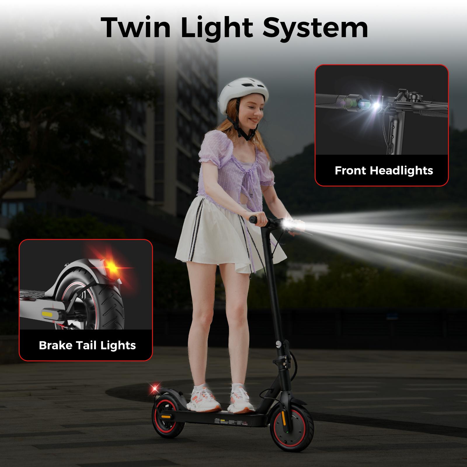 High-End School Electric Scooters, 18MPH/19MPH/28 MPH Max Speed,350W/1000W Motor, 21-37 Miles Long Range, Foldable Commuter Electric Scooter with Dual Suspensions, Dual Braking& App Control