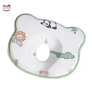 Baby Head Pillow Memory Foam Infant Head Support Pillow Cute Newborn Sleeping Pillow to Prevent Flat Head