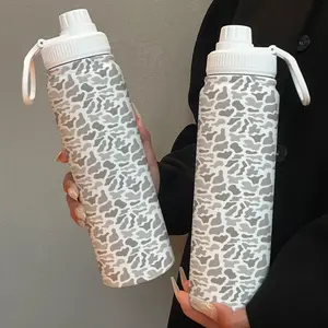 25oz Sports Water Bottle, Camouflage Pattern Insulated Cup, Stainless Steel Cold & Hot, Perfect Gift for Outdoor Camping Travel Gym Home Use, Tumbler