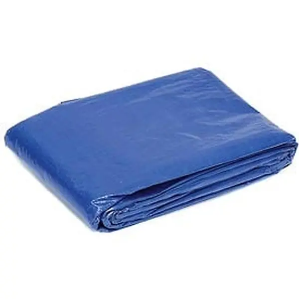 Global Industries 298547 Waterproof 4 x 6 ft Light-Duty 2.9 oz Tarp, Blue (for Camping & Hiking Tents & Accessories), Moisture-Proof, Wear-Resistant, 0.55 Lbs