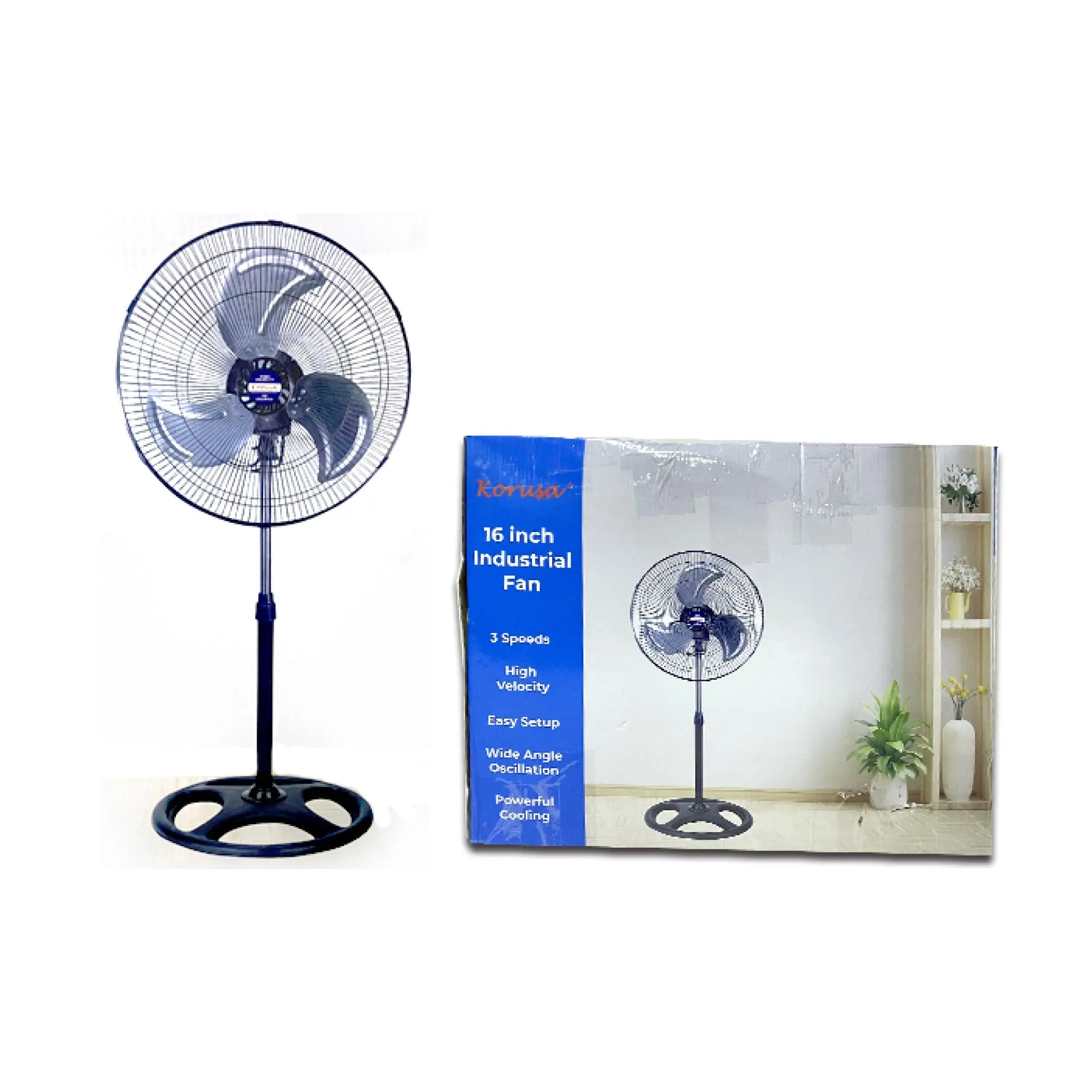 Korusa 16-Inch High-Performance Industrial Fan (2025 Edition)