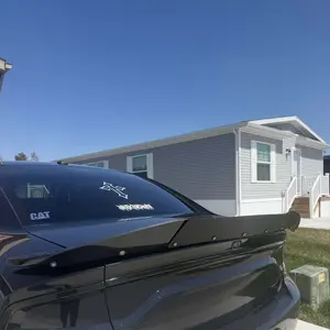 2015-2024 Dodge Charger Rear Tail Light Tint  Covers Trim Compatible with SRT Hellcat 392 Scat Pack | ABS Exterior Tail Light Lamp Cover | UV Coated Durable Finish | Easy Install Car Mod Accessory for Charger Owners