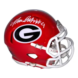 Nolan Smith Autographed Georgia Bulldogs Riddell Red Replica Mini Helmet  - Beckett Authentic