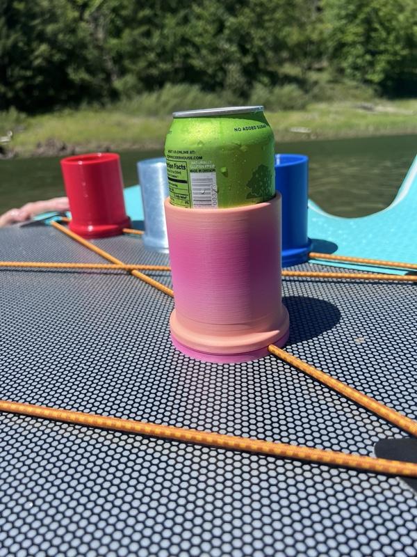 PLA Thread Mounted Paddle Board Cup Holder Safe and Secure Drink Holder 3D Printed USA Made by Nordic3D Detachable