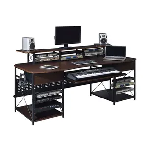 Musiea EX200 Series Pro Music Recording Studio Desk Workstation w/ 3 x 4U Rack and 2 x 9U Rack