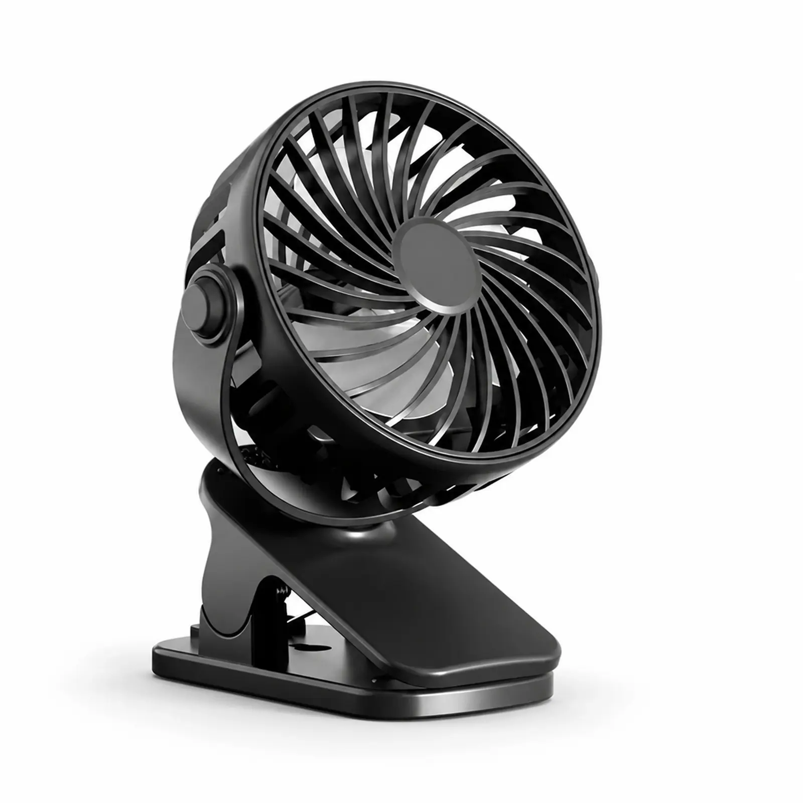 HOMEFISH Outdoor Camping Air Cooler Fan with Rechargeable Clip and Night Light